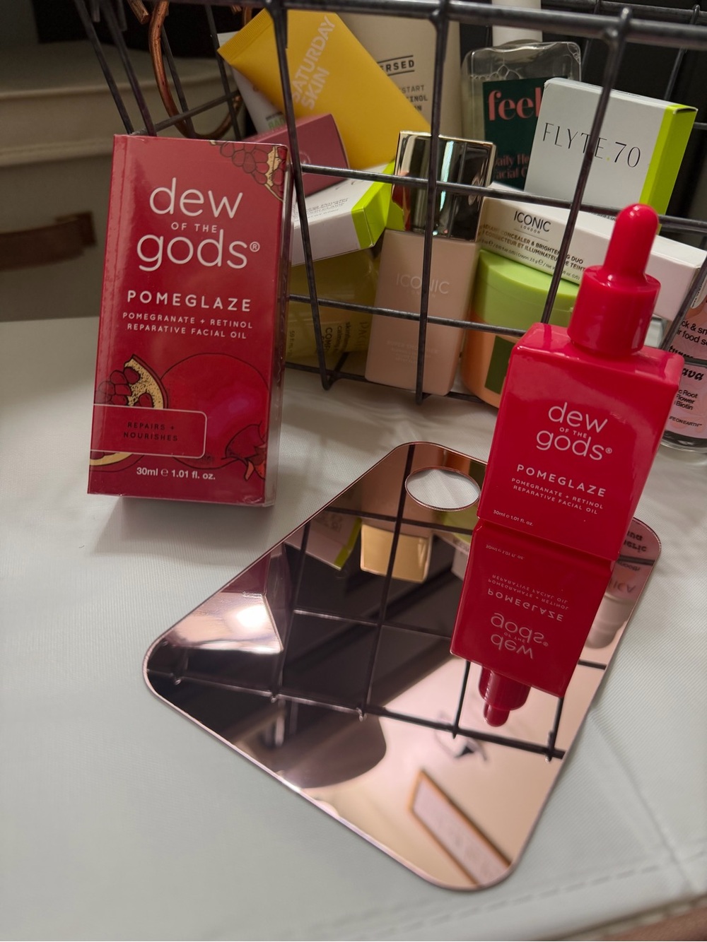 Dew of the Gods Pomeglaze Facial Oil — Red Bottle